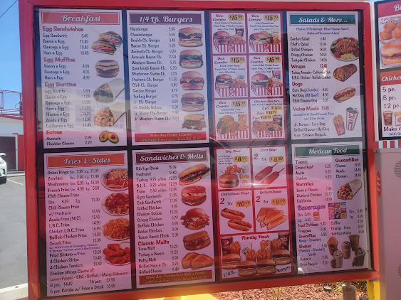 Menu Jims Burgers Long Beach - 1
