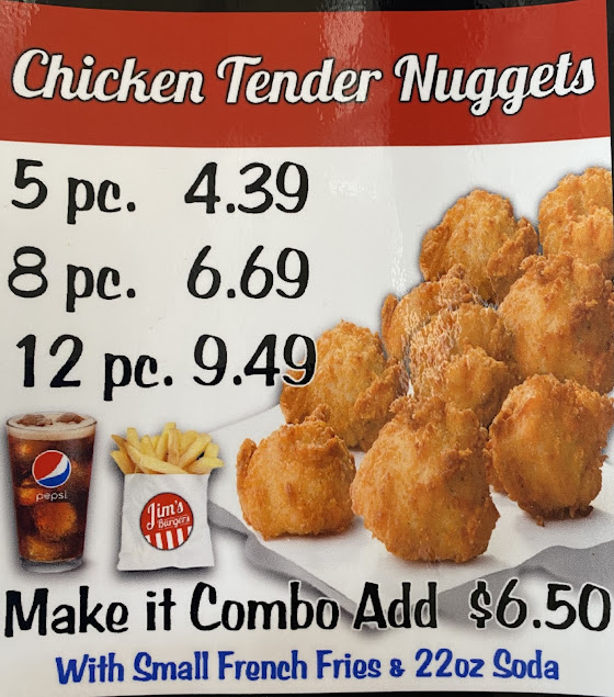 Menu Jims Burgers Long Beach - 4