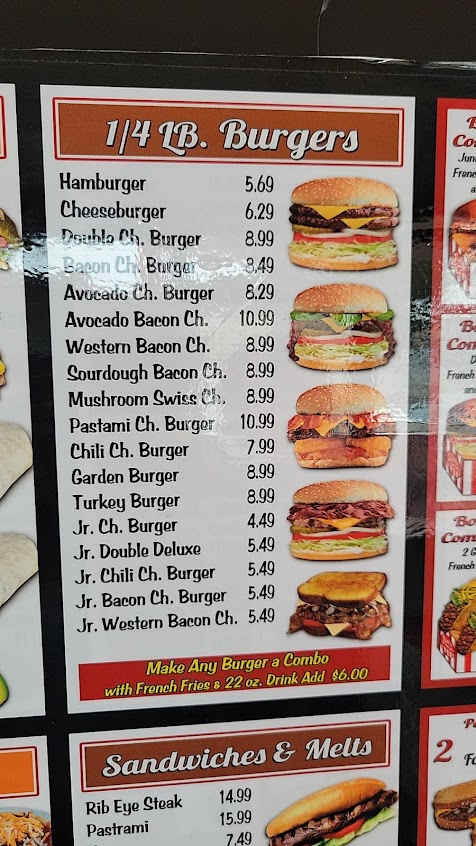 Menu Jims Burgers Long Beach - 7