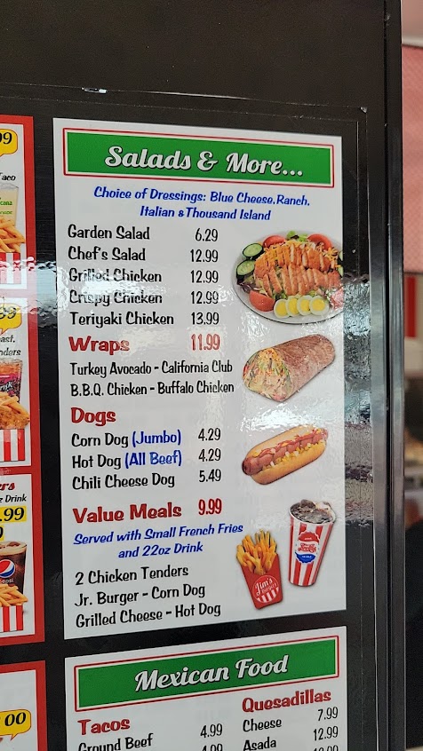 Menu Jims Burgers Long Beach - 9