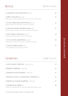Menu Jizakana - 0