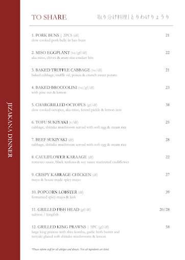 Menu Jizakana - 9