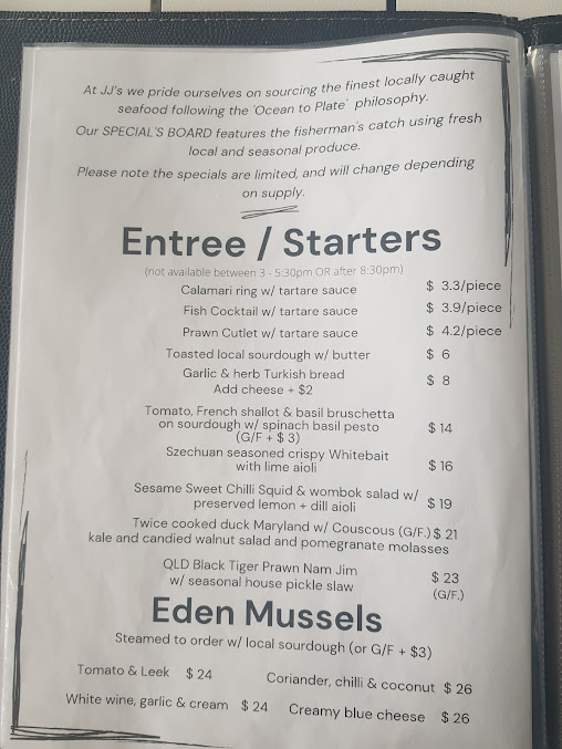 Menu Jj's At The Marina - 8