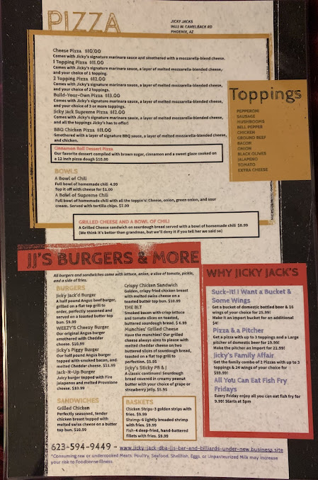 Menu Jjs Bar And Billiard - 4