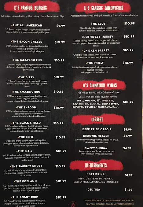 Menu Jjs Bar And Billiard - 9