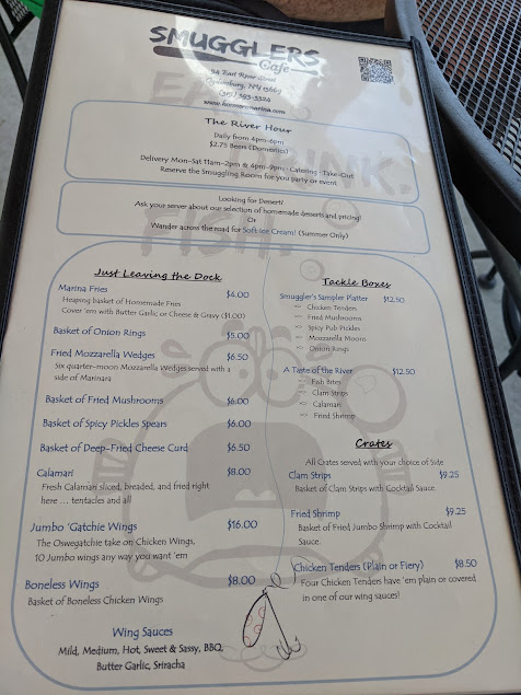 Menu Jjs On The River - 1
