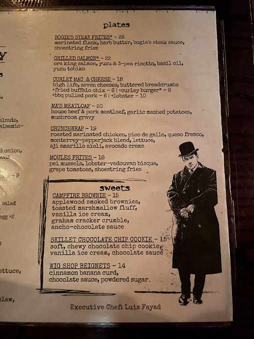 Menu Jm Curley - 0