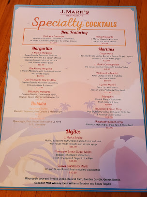 Menu J.mark's Restaurant - 3
