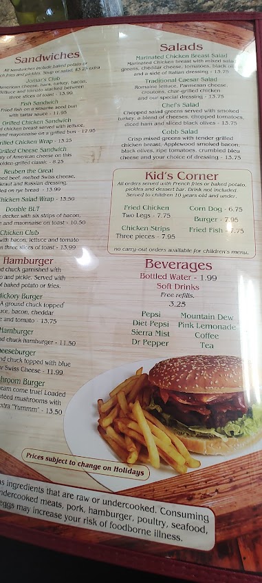 Menu Jo Mars Family Restaurant - 4