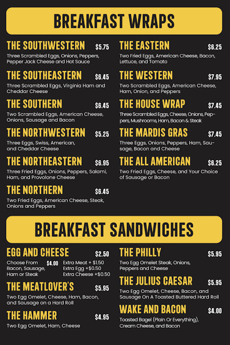 Menu Joe Beez - 0