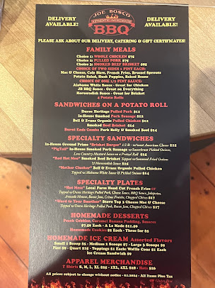 Menu Joe Bosco Authentic Smokehouse Bbq - 3