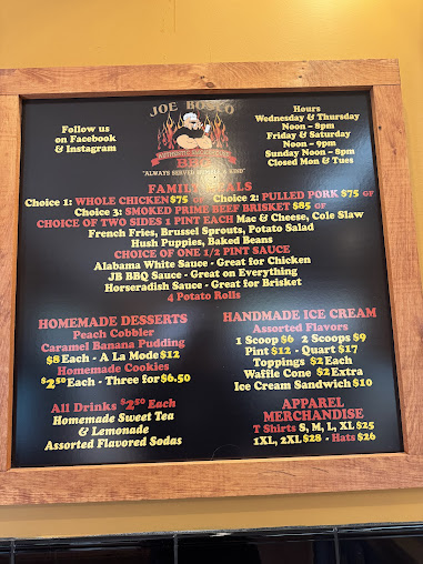 Menu Joe Bosco Authentic Smokehouse Bbq - 5