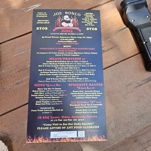 Menu Joe Bosco Authentic Smokehouse Bbq - 9