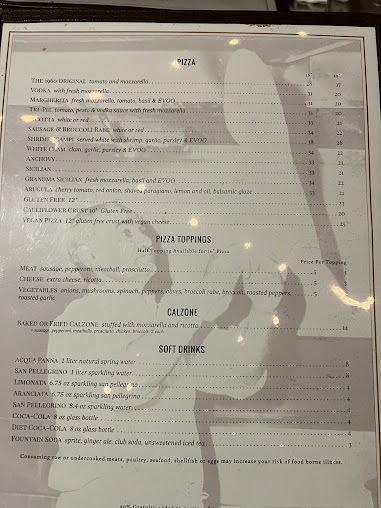 Menu Joe & Pat's Pizzeria & Restaurant - 6
