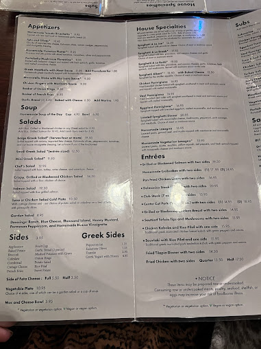 Menu Joes Inn The Fan - 1