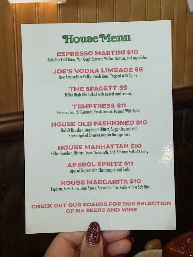 Menu Joes Inn The Fan - 6