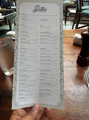 Menu Joe’s On Newbury - 2