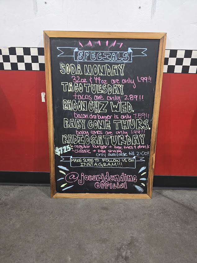 Menu Joes Ride N Dine - 3