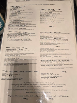 Menu Joey's Italian Restaurant - 6