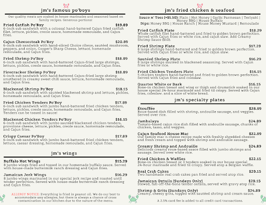 Menu Johnnie Mae's Creole Kitchen - 2