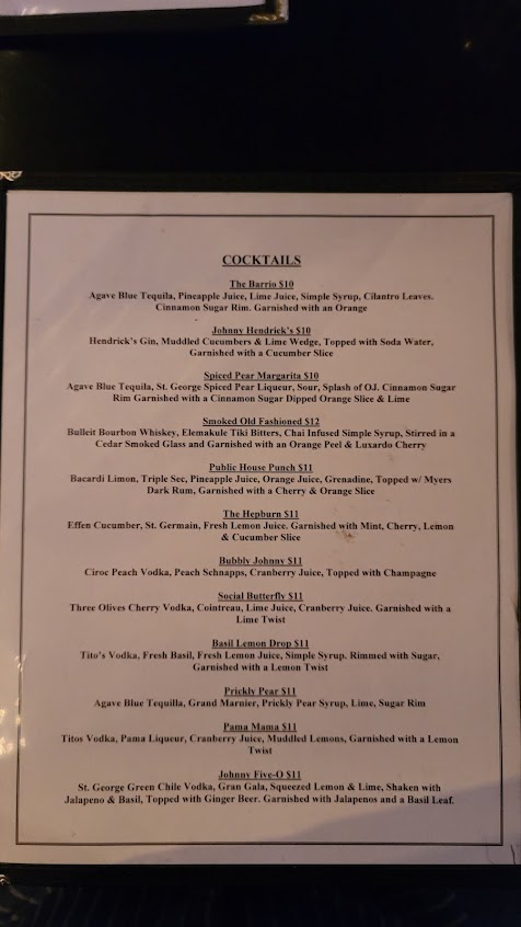 Menu Johnny Blacks Public House - 5