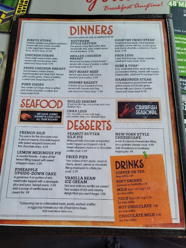 Menu Johnny Bs El Dorado - 5