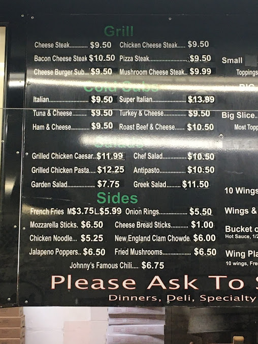 Menu Johnny D's Pizzeria & Restaurant - 3