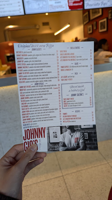 Menu Johnny Gio's Pizza - 0