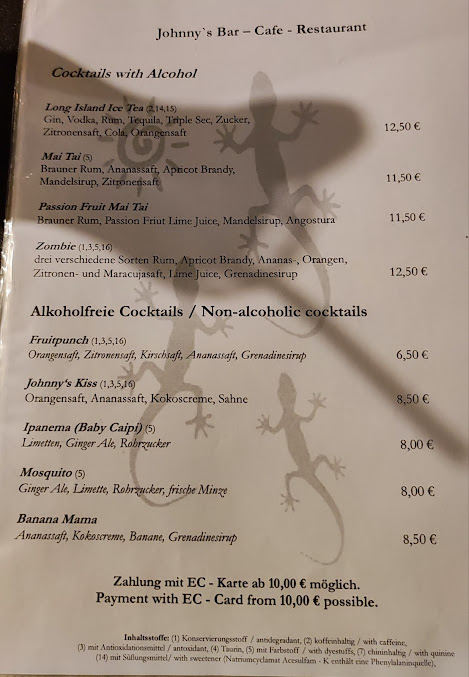 Menu Johnny's Bar - Karibisches Restaurant - 3