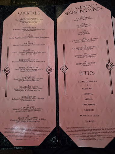 Menu Joia Restaurant & Lounge - 1