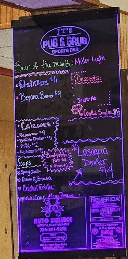 Menu Jts Pub And Grub - 3