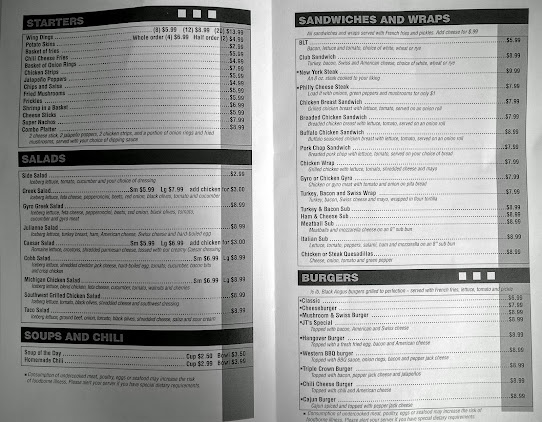Menu Jts Pub And Grub - 7