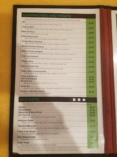 Menu Jts Pub And Grub - 9