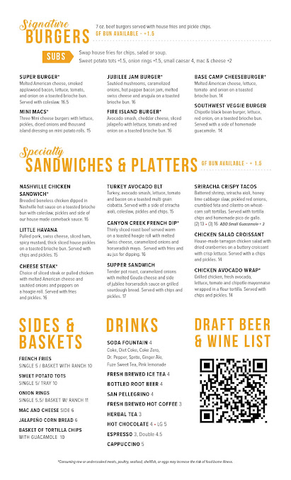 Menu Jubilee Restaurant - 0