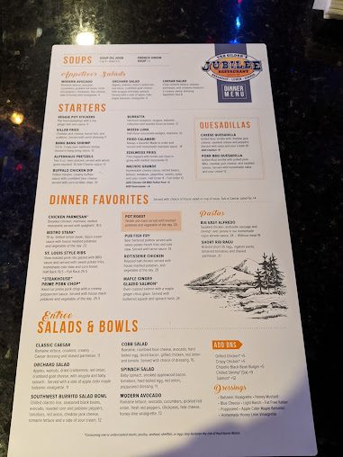 Menu Jubilee Restaurant - 8