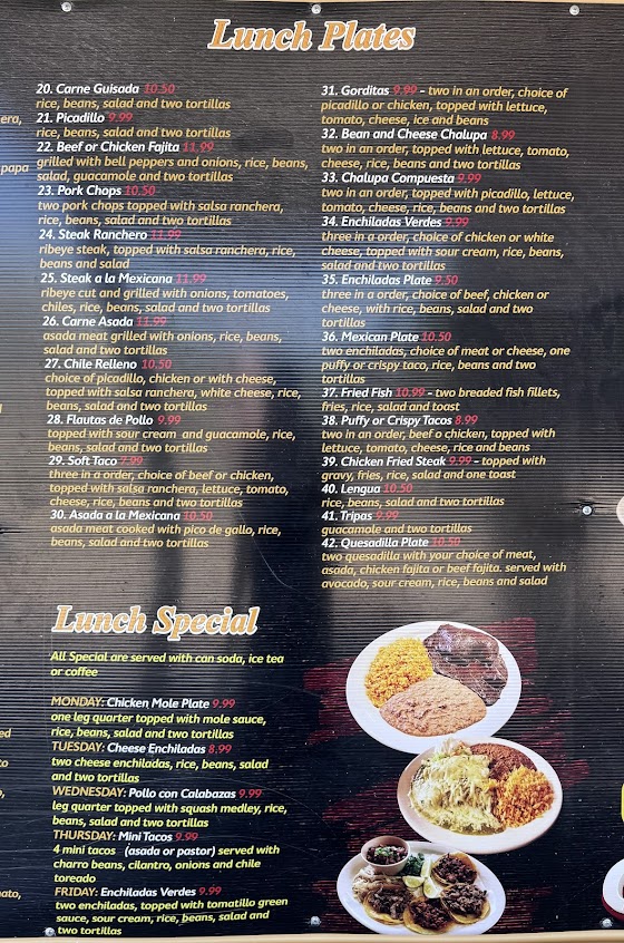Menu Judys Food To Go - 5
