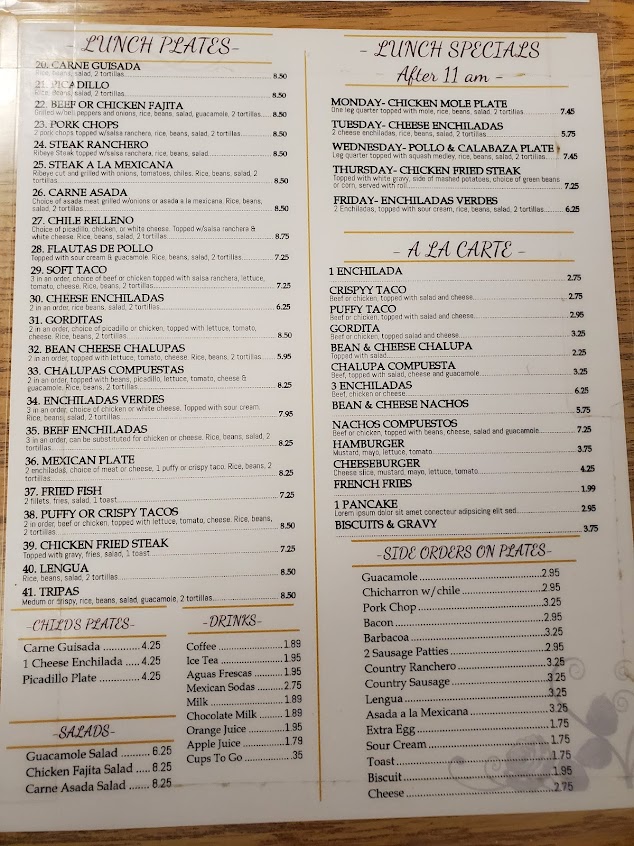 Menu Judys Food To Go - 9