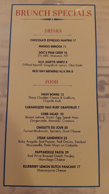 Menu Juliette Restaurant - 1