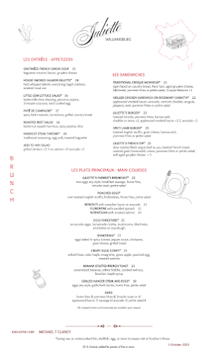 Menu Juliette Restaurant - 3