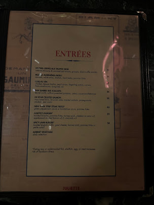 Menu Juliette Restaurant - 5