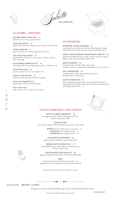 Menu Juliette Restaurant - 9