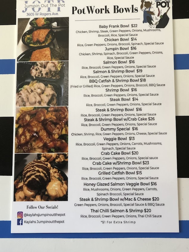 Menu Jumpin Out The Pot - 2