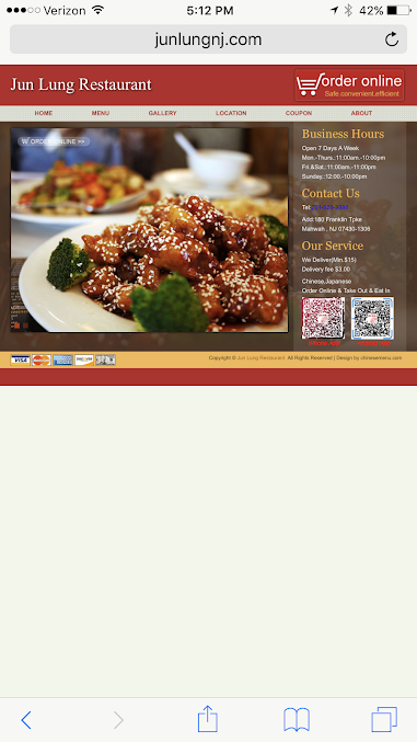 Menu Jun Lung Chinese And Japanese Restaurant - 0
