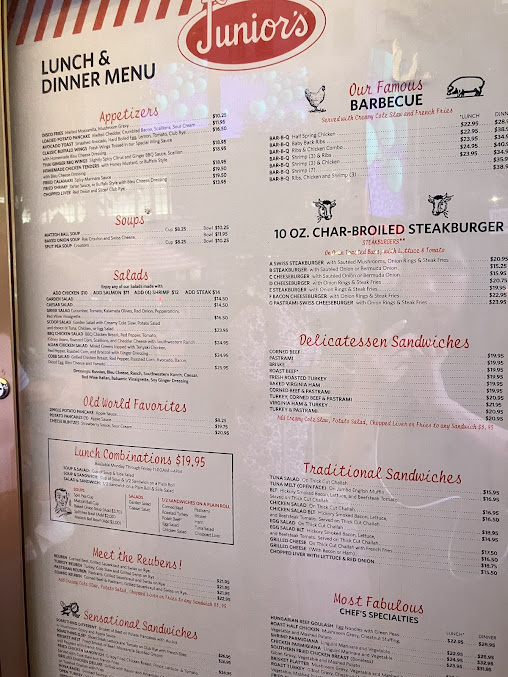 Menu Junior's Restaurant And Bakery - 9