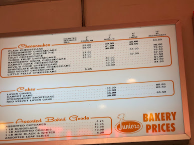 Menu Junior's Restaurant & Bakery - 0
