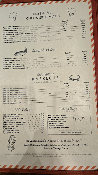 Menu Junior's Restaurant & Bakery - 3