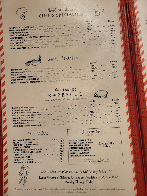 Menu Junior's Restaurant & Bakery - 7