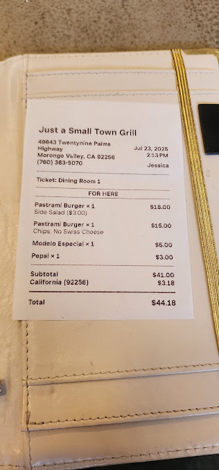 Menu Just A Small Town Grill - 2