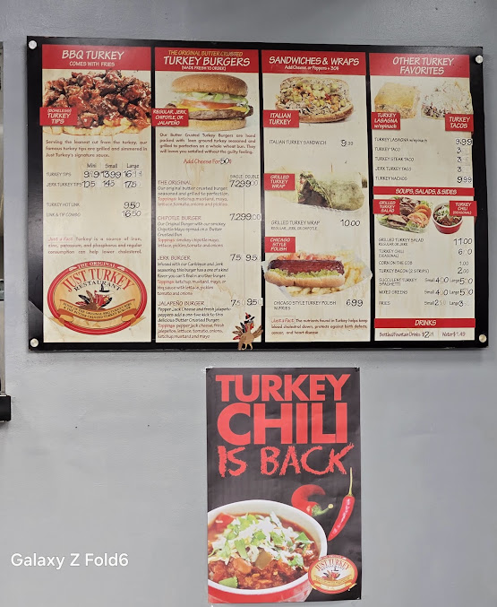 Menu Just Turkey Grill - 1
