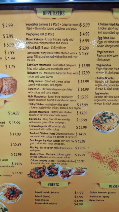 Menu Kadai Indian Kitchen Skyway - 1